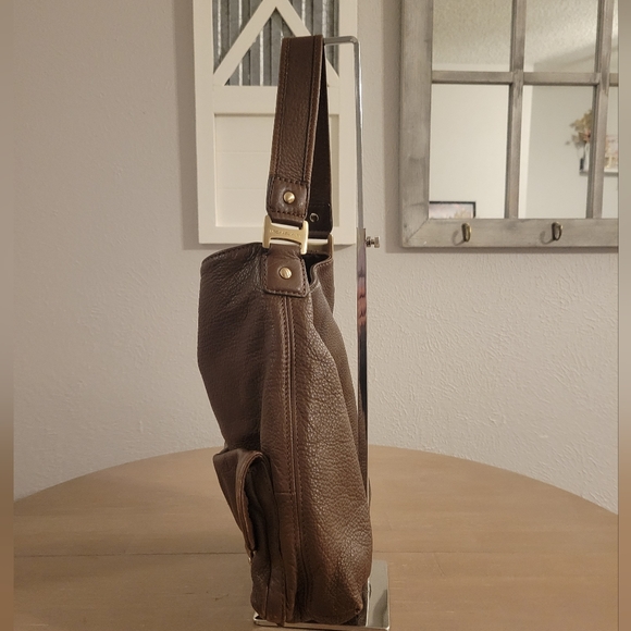 Michael Kors Brown Leather Shoulder Bag - Picture 3 of 16